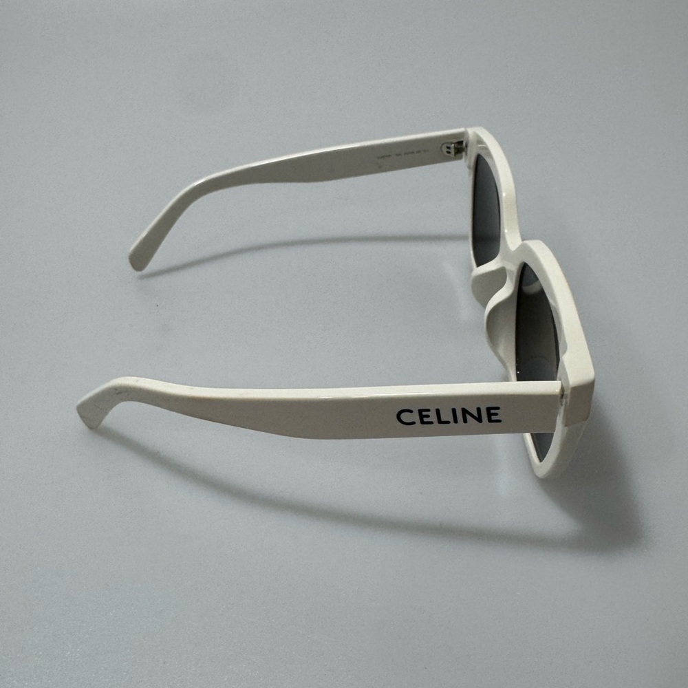 Celine Monochroms 03 56MM Square Sunglasses White - Picture 5 of 8